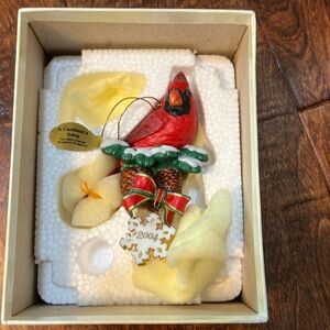 Danbury Mint Vintage ‘A Cardinal’s Song’ Christmas Ornament